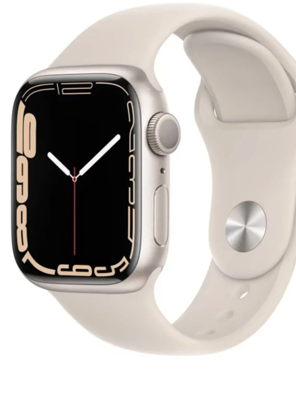 Apple - Watch Series 7 GPS + Cellular, 41mm Starlight Aluminum & Starlight Band